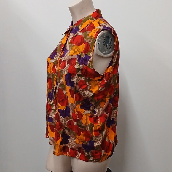 Vintage Notations Fruit Salad Blouse Size 20W - Picture 2 of 5